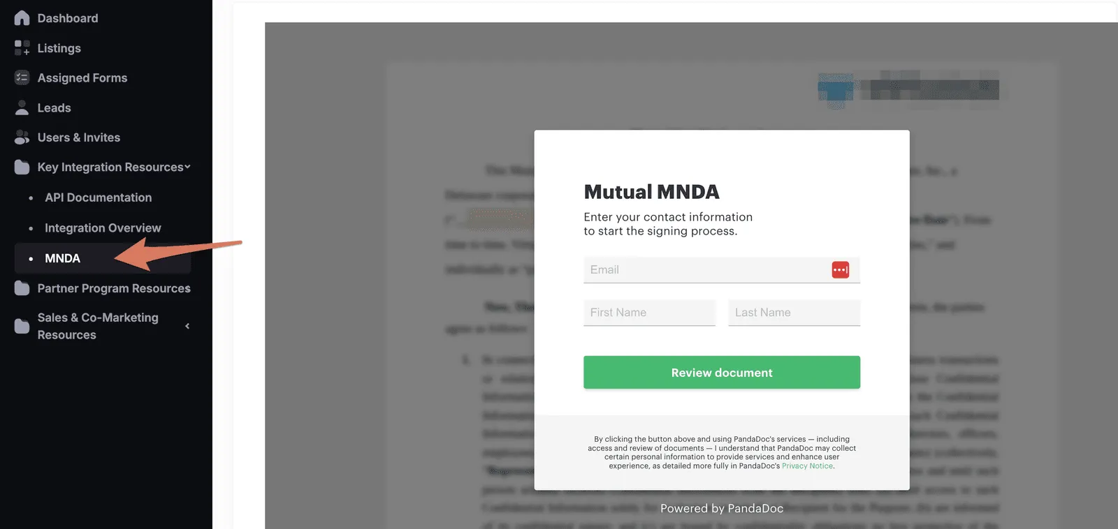 Embedded MNDA.