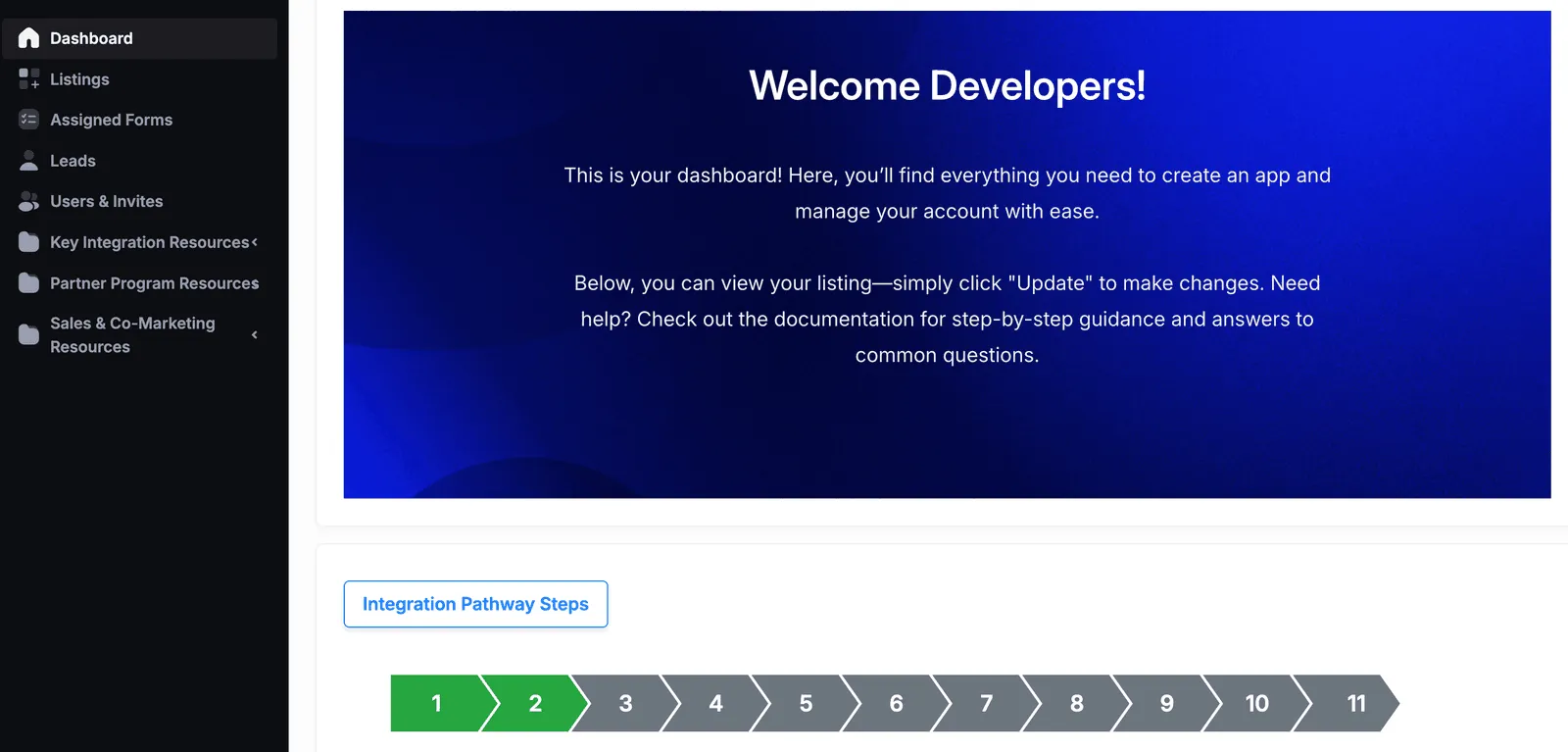 Screen shot of a custom banner.