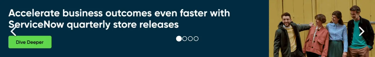 A gif of the ServiceNow store banner carousel.