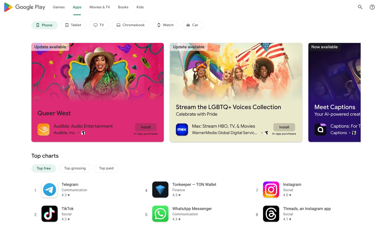 Google Play store